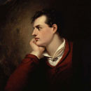 small scale painting of poet Byron