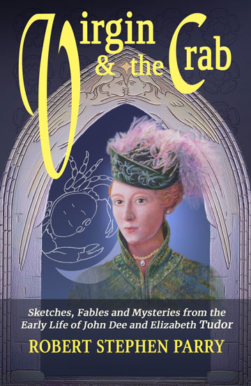 book cover shows a young Elizabeth Tudor in tunic and bonnet
